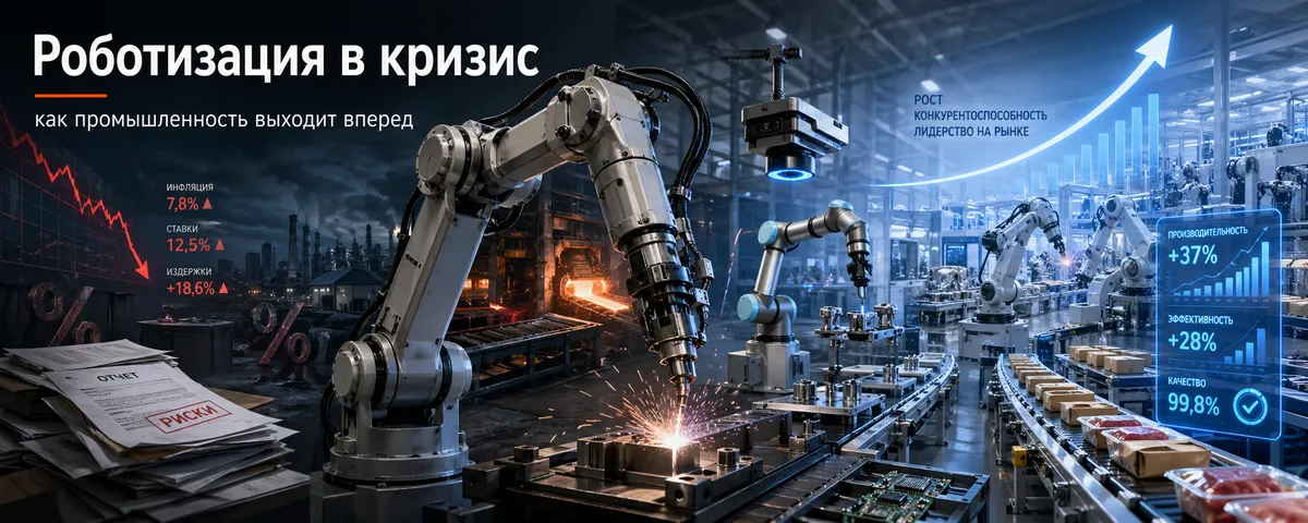 Роботизация в кризис: как промышленность выходит вперед